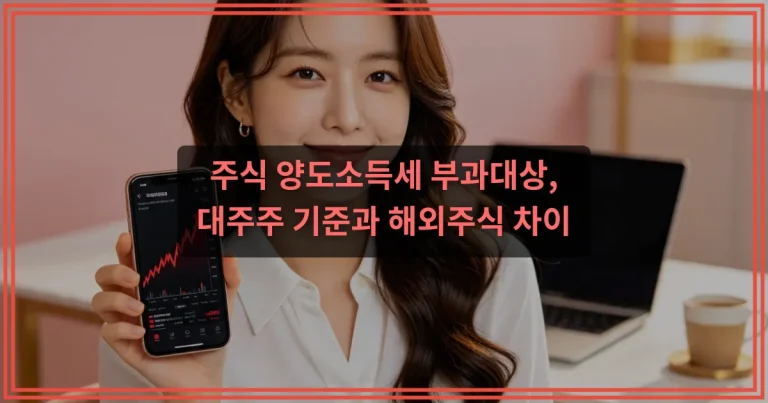 해외주식 양도소득세, 250만원 공제와 22% 세율 구조