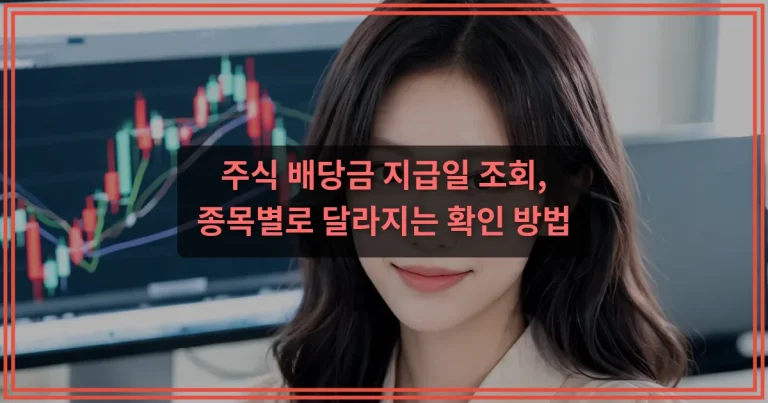 주식 배당금 세금 신고방법 배당소득세 기준 정리