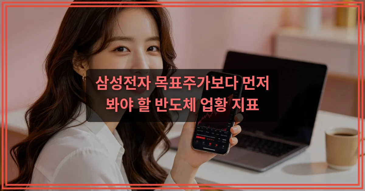삼성전자 목표주가보다 먼저 봐야 할 반도체 업황 지표