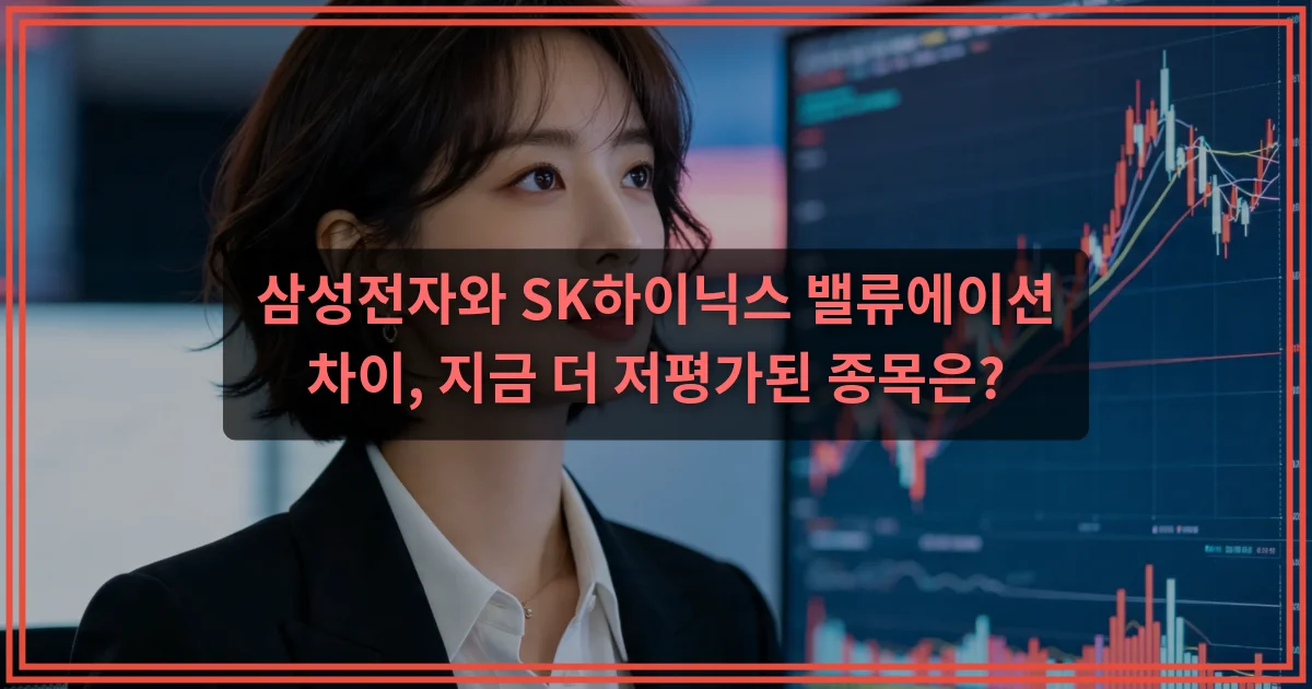 삼성전자와 SK하이닉스 밸류에이션 차이, 지금 더 저평가된 종목은?