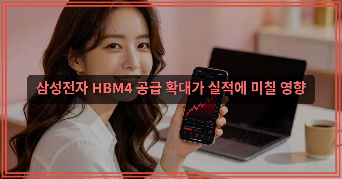 삼성전자 HBM4 공급 확대가 실적에 미칠 영향