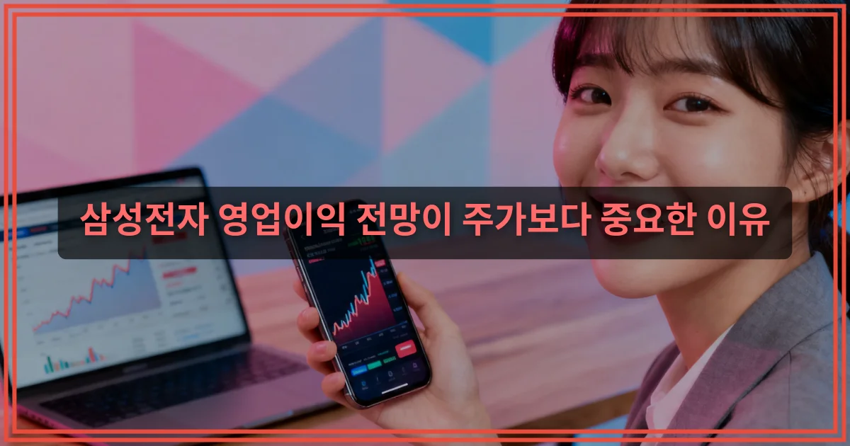 삼성전자 영업이익 전망이 주가보다 중요한 이유