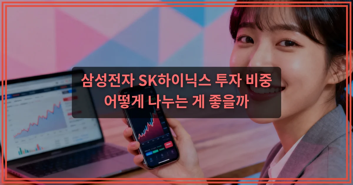 삼성전자 SK하이닉스 투자 비중 어떻게 나누는 게 좋을까
