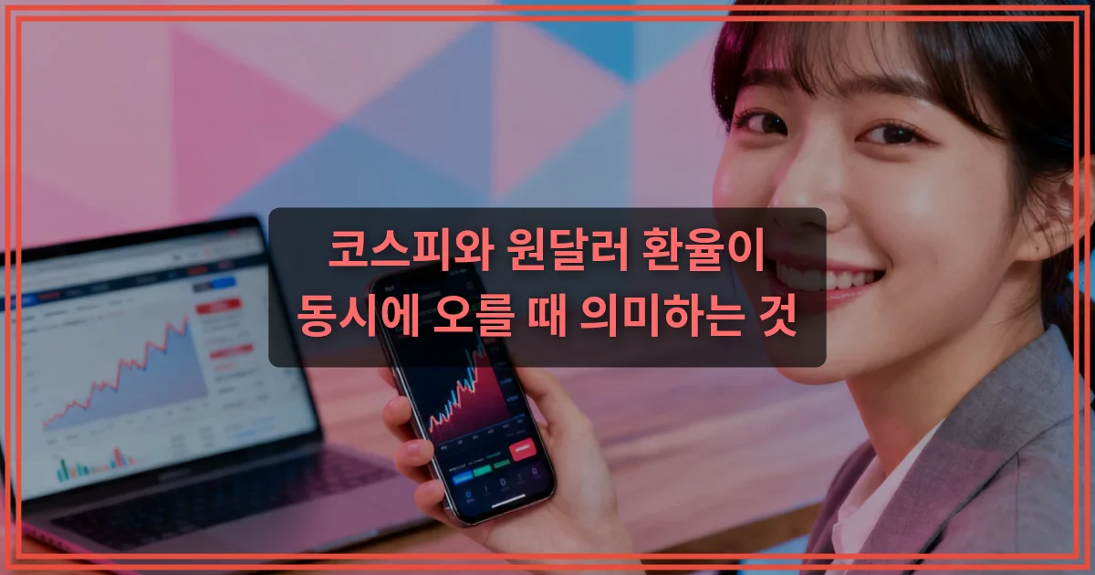 코스피와 원달러 환율이 동시에 오를 때 의미하는 것