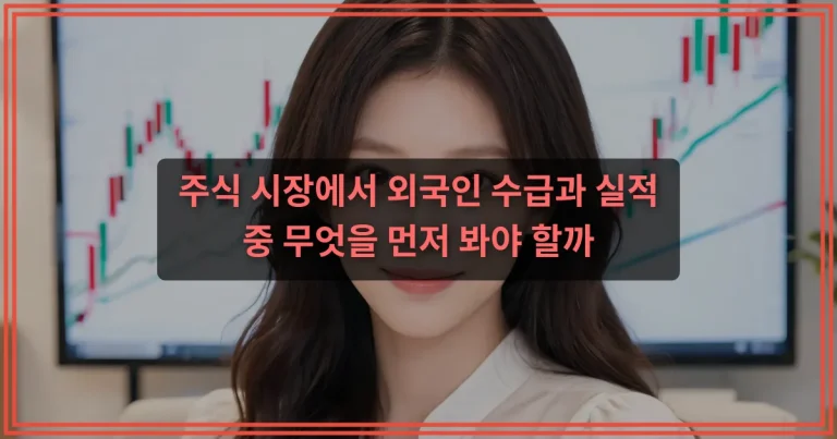 영업이익은 늘는데 주가는 떨어지는 이유